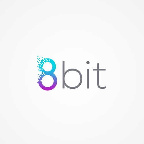 Pixel logo with the title '8bit'