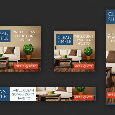 Clean Simple Display Ads