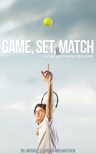 Set design with the title 'What does your Intelligence and Creativity Enable you to Design of aBook About Tennis?'