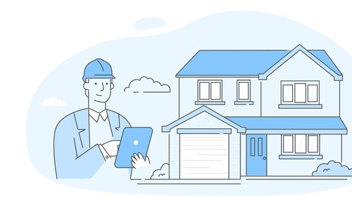 Website illustration with the title 'Website illustration '