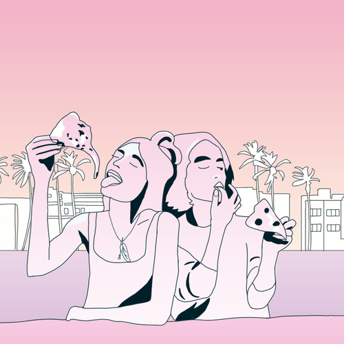 Restaurant artwork with the title 'Bold Editorial concept for Pizzeria'