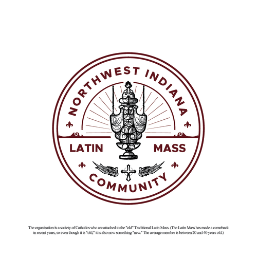 Cross logo with the title 'Northwest Indiana Latin Mass Community '