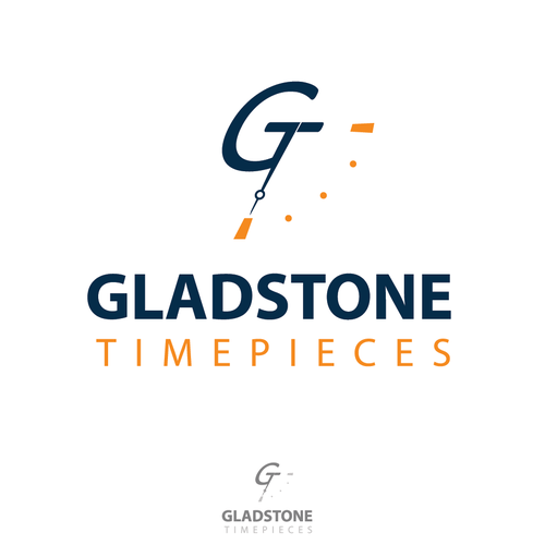 Watch logo with the title 'Gladstone Timepieces '