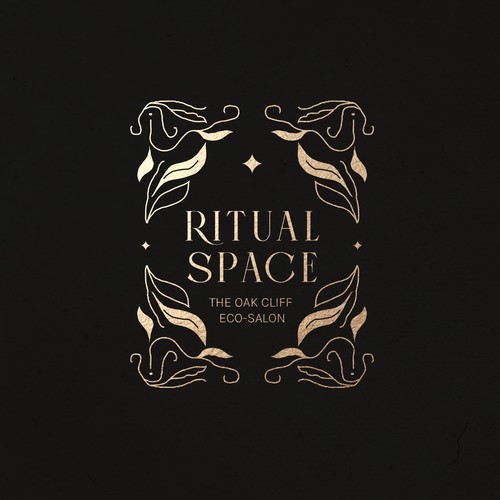 Design with the title 'A Mystical, Vintage Vibe Logo Design for a Hair Salon'