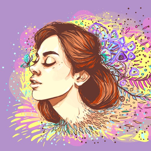 Sensual design with the title 'touch of butterfly'