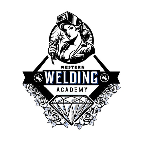 Welding design with the title 'Western Welding Academy t-shirt design'