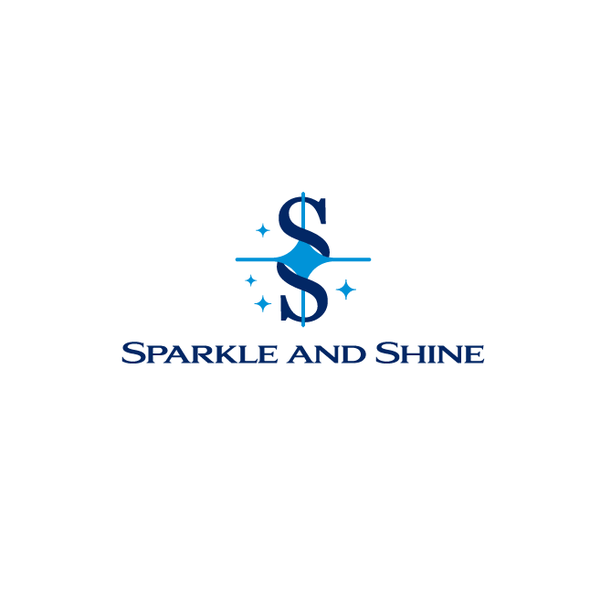 Cleaning and maintenance logo with the title 'Sparkle and Shine'