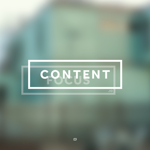 Monochromatic logo with the title 'Online Content Management'