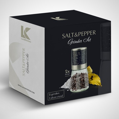 Product packaging with the title 'package and Logo design'
