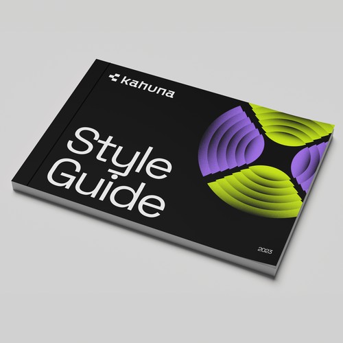 Bitcoin design with the title 'Brand Guide for a crypto startup'