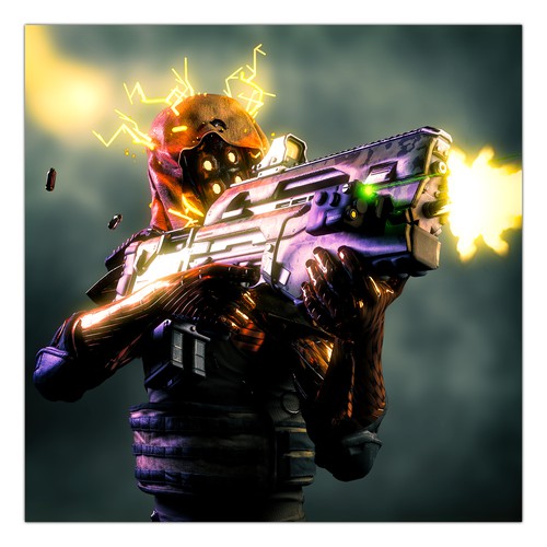 Video game artwork with the title 'PUBG Game Character look'