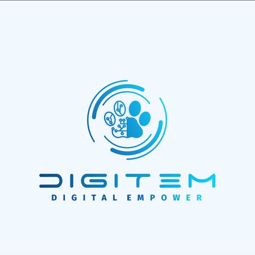 Marketing brand with the title 'Digitem - Digital Empower - Visual Identity'