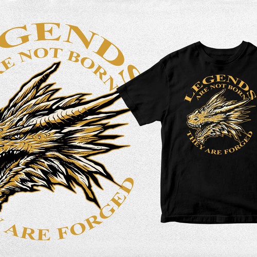 T-shirt with the title 'DRAGON'