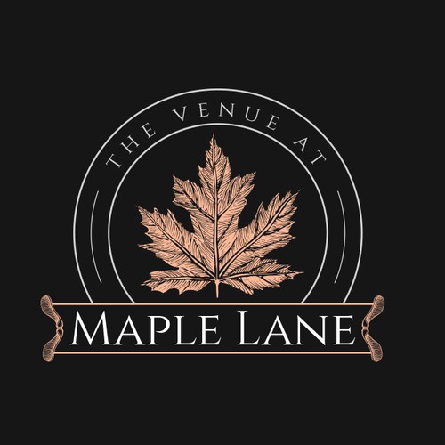 Maple design with the title 'Wedding Venue Logo'