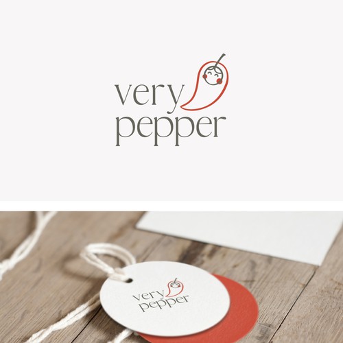 Pepper logo with the title 'Logo for a baby product'