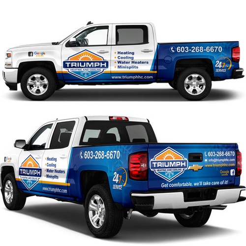 HVAC design with the title 'TRIUMPH HVAC'