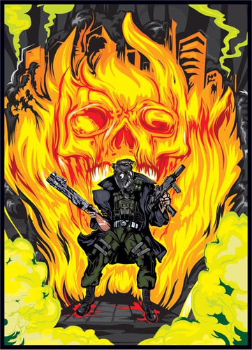 Comics design with the title 'Vector illustration'