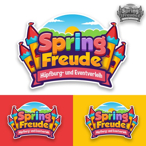 Game brand with the title 'Bounce House logo'