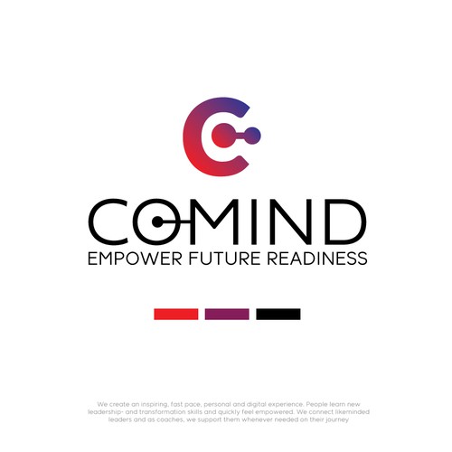 German logo with the title 'Logo design concept for "COMIND"'