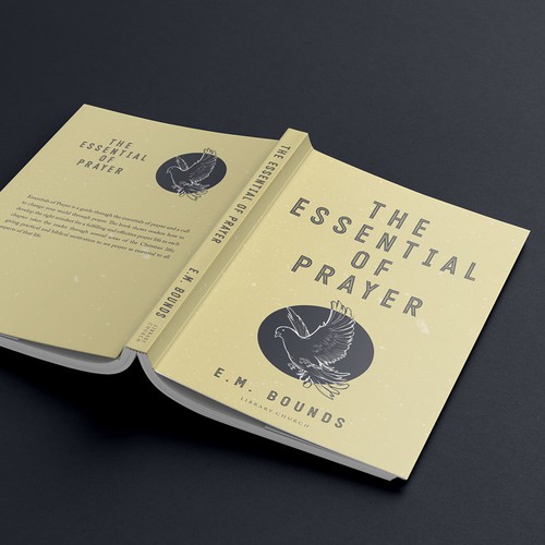 Drawing book cover with the title 'Book Cover The Essential of Prayer'