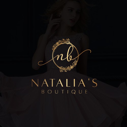 Font design with the title 'Natalia's Boutique'
