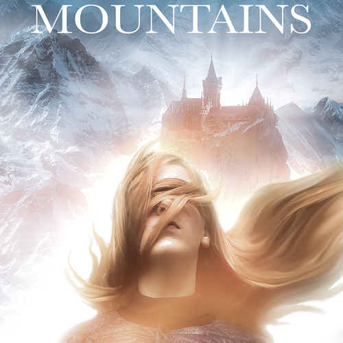 Fantasy book cover with the title 'The City in the Blue Mountains - Book Cover'