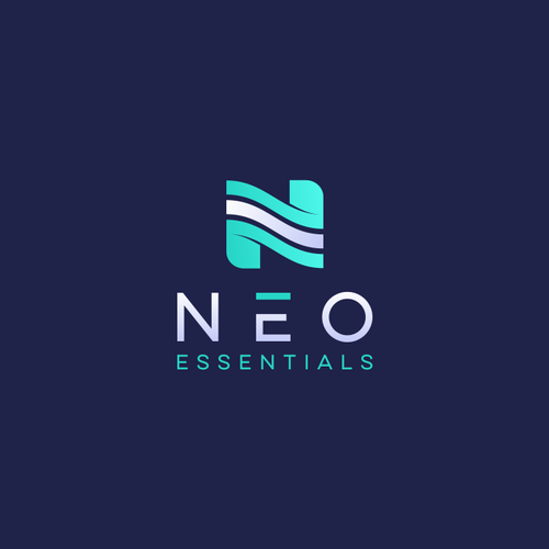 Skincare brand with the title 'Letter N E Logo Design for Sale'