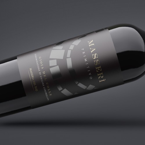 Wine packaging with the title 'Wine label'