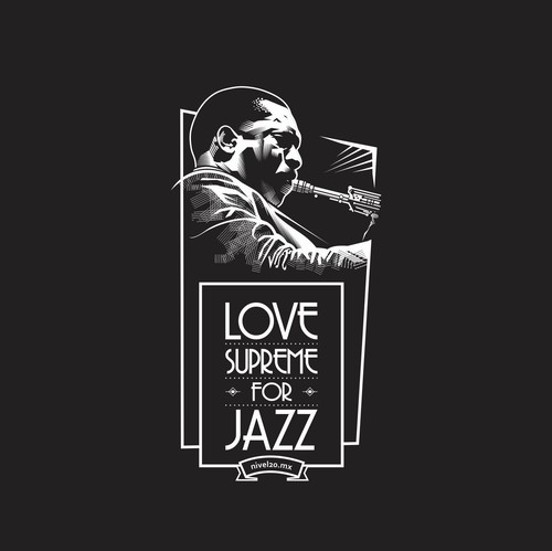 Character t-shirt with the title 'John Coltrane'