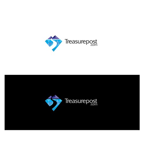 Diamond brand with the title 'Logo design concept for Treasurepost.com'