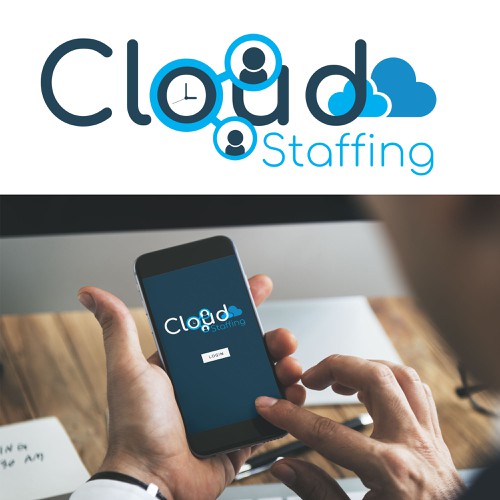 Outsourcing logo with the title 'Cloud Staffing'