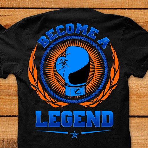 Fitness t-shirt with the title 'LEGENDS BOXING'