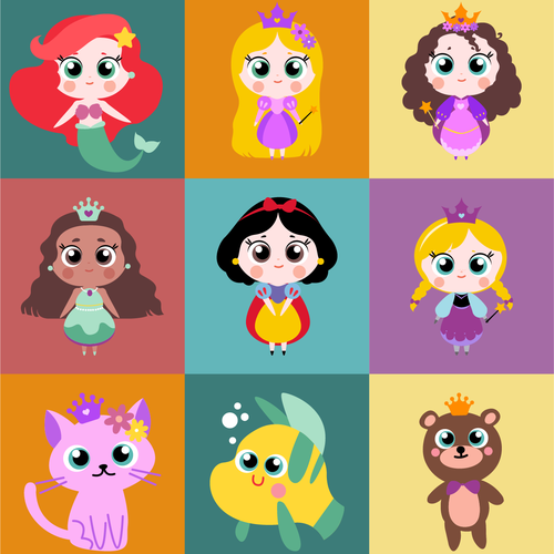 Princess design with the title 'Princess'