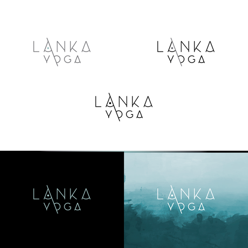 Yoga studio design with the title 'Lanka Yoga logo for yoga school'