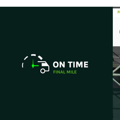 Shipping logo with the title 'On Time Delivery'