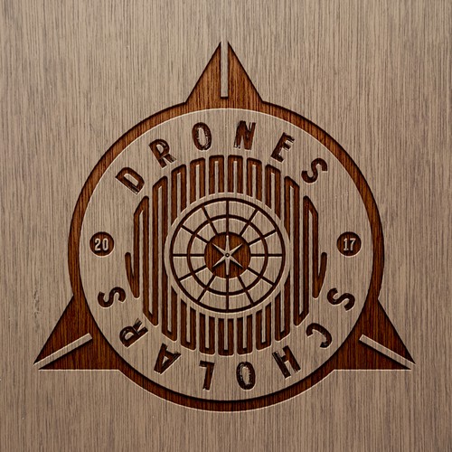 Drone design with the title 'Drone Scholars'