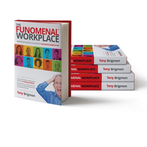 Funny book cover with the title 'Funomenal Workplace'