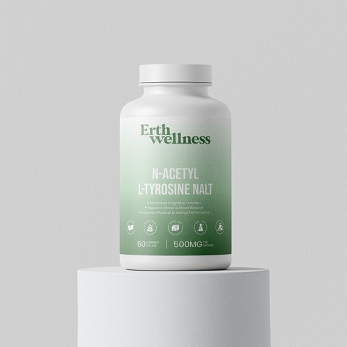 Wellness packaging with the title 'Erth Wellness AMAZON Product Packaging Design contest'