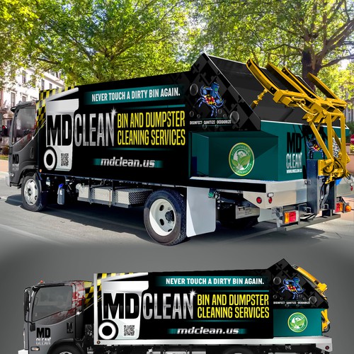 Wrap design with the title 'MD CLEAN DESIGN'