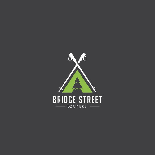 Ski logo with the title 'lockers logo design'