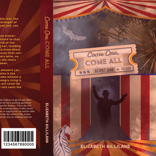 Scary book cover with the title 'Book cover for gothic horror novel'