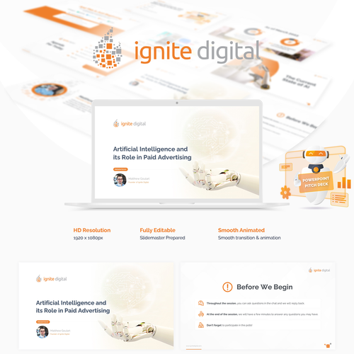 Prezi design with the title 'Ignite Digital'