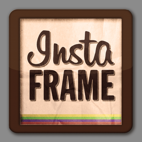 Frame logo with the title 'Help Instaframe with a new logo'