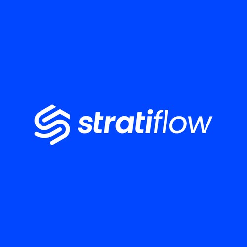 S design with the title 'Stratiflow Logo Design'