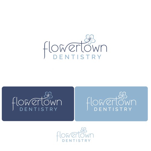 Design with the title 'Flowertown Dentistry'