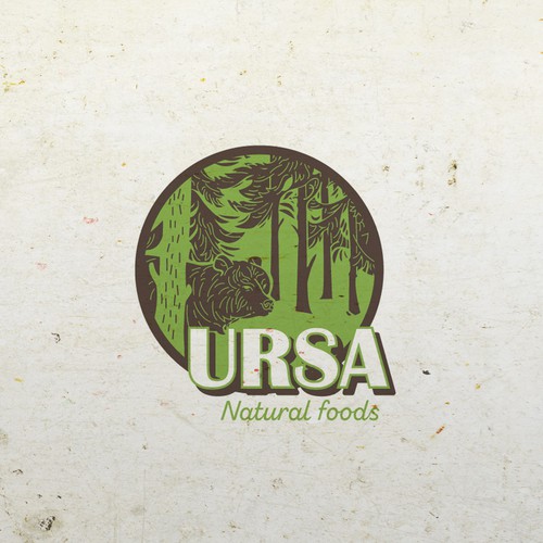 Linocut design with the title 'Linocut style logo for food company'