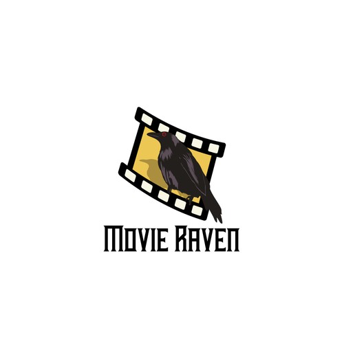 Raven logo with the title 'Logo for movie internet industry'