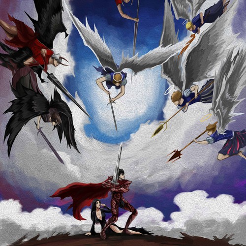 T-shirt artwork with the title 'illustration for a medieval t-shirt'