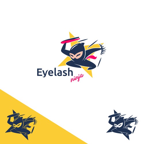 Eyelash logo with the title 'Eyelash Ninja'