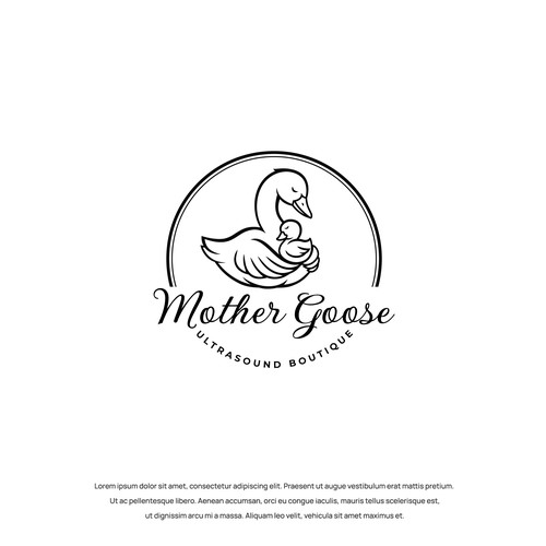 Motherhood logo with the title 'Mother Goose'